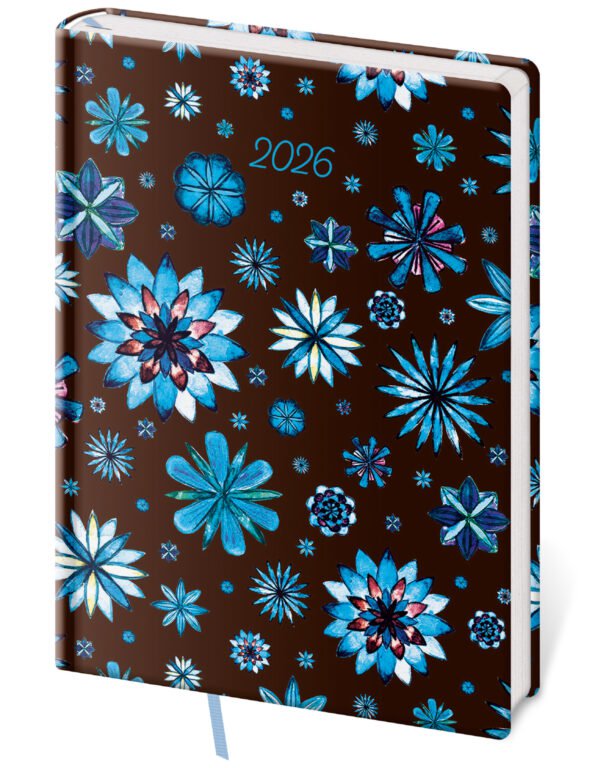 PRINT POP (matná koženka) - Denný diár A5 Vario Lyra Nocturno