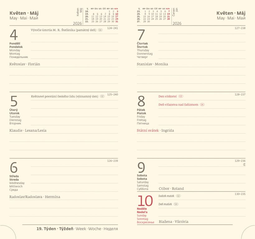 Koženkové - Vreckový diár Nebrasca modrý