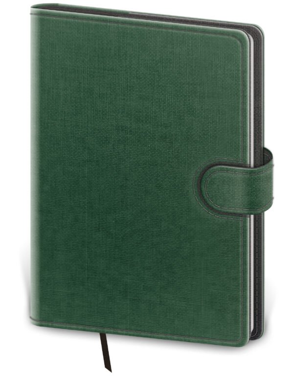 Denný diár B6 Flip zeleno/šedý