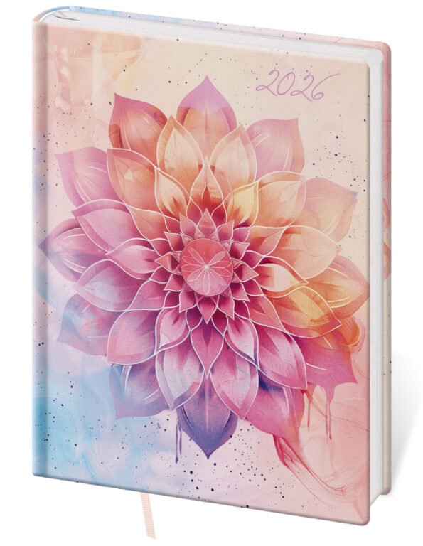 PRINT POP (matná koženka) - Denný diár B6 Vario Lyra Aura