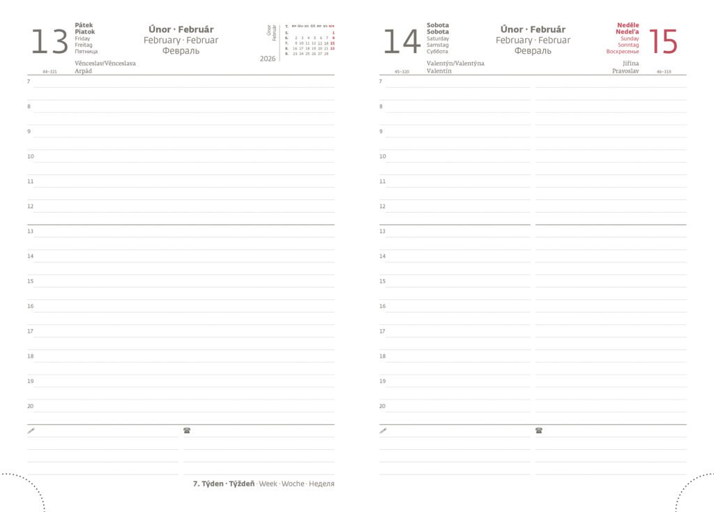 Diáre 2026, pracovné diáre - Denný diár A5 Vario Lavender s gumičkou