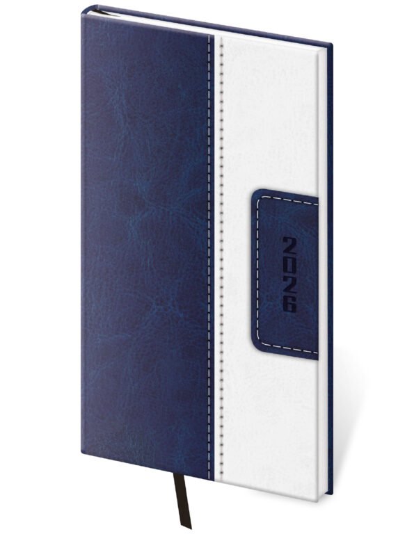 FLIP (s vyměnitelnou náplní) - Kapesní diář Classic modro/bílý