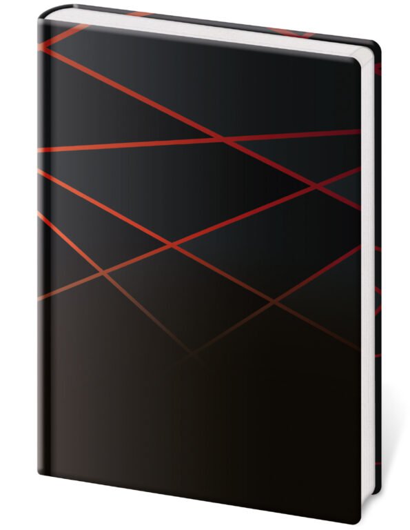 Denníky, nedatované diáre, zápisníky - Zápisník Vario L linajkový - BLACK DESIGN