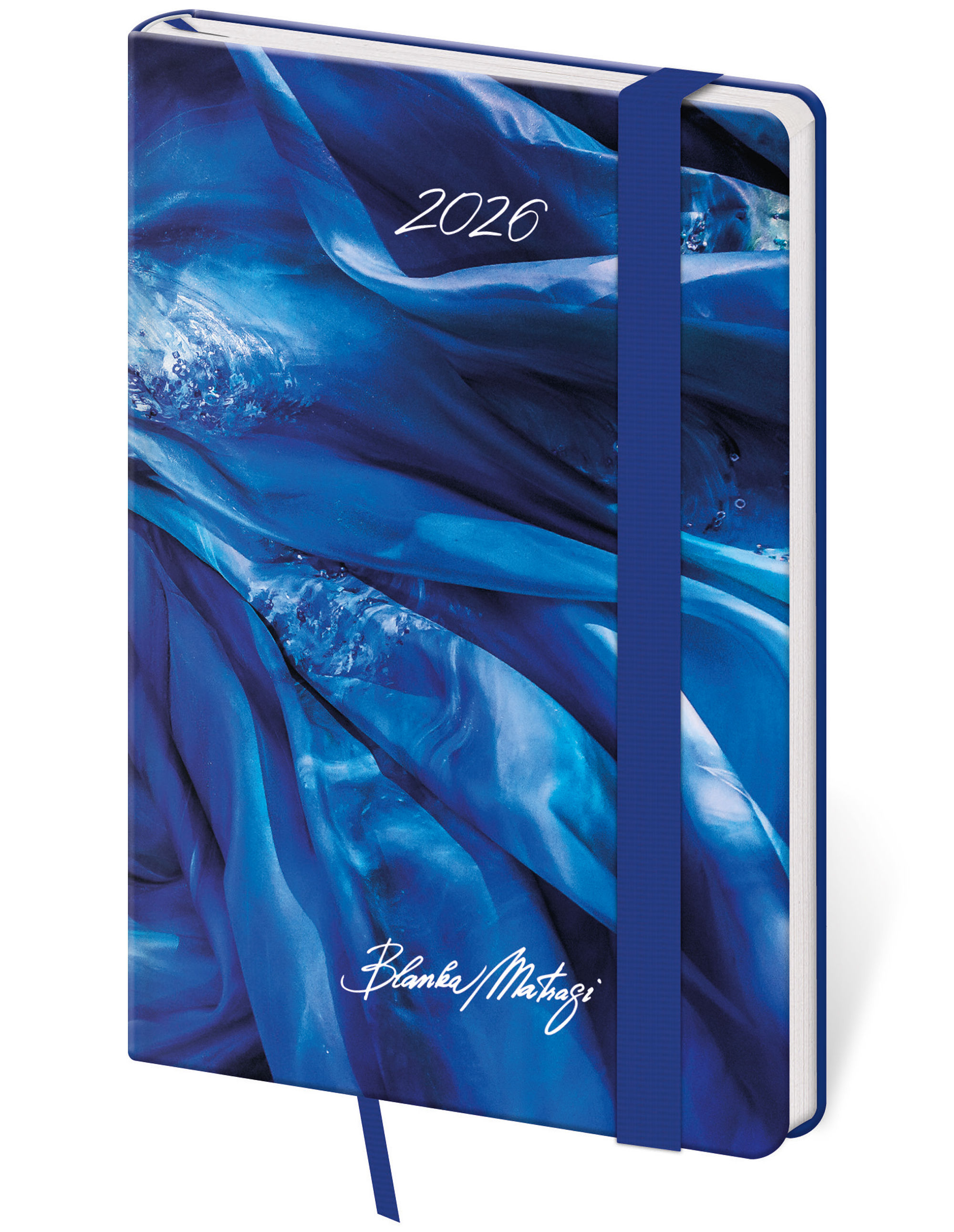 Obaly - Kapesní diář Vario Matragi Blue s gumičkou