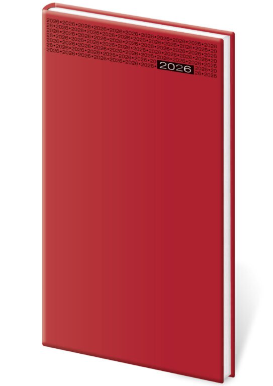 FLIP (s vyměnitelnou náplní) - Kapesní diář Gommato červený