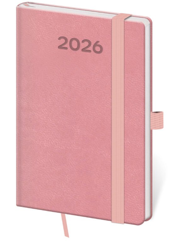 FLIP (s vyměnitelnou náplní) - Kapesní diář Print Pop růžový