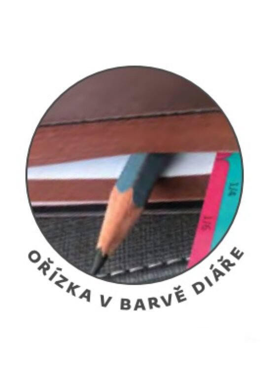 Denníky, nedatované diáre, zápisníky - Zápisník Memory L bodkovaný Brown