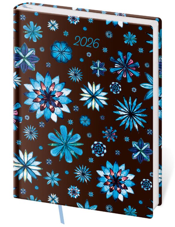 PRINT POP (matná koženka) - Denný diár B6 Vario Lyra Nocturno