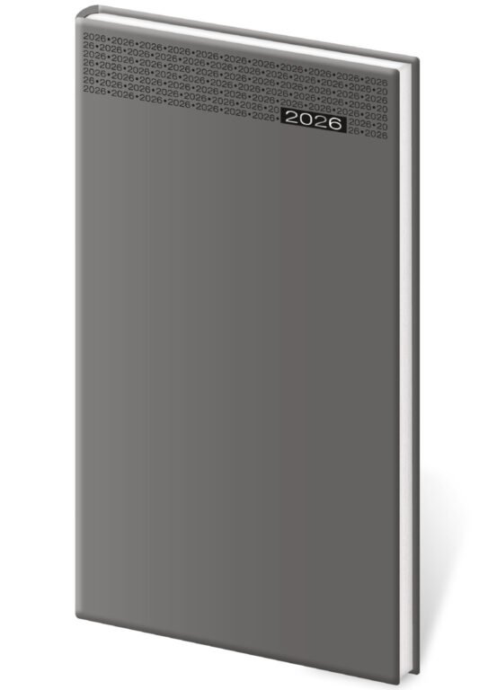 FLIP (s vyměnitelnou náplní) - Kapesní diář Gommato šedý