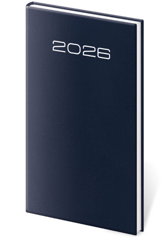 Diáre 2026, pracovné diáre - Vreckový diár Old Karachi modrý