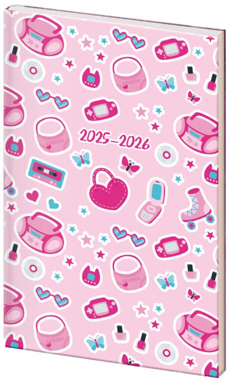 Diáre 2026, pracovné diáre - Školský diár SK Pinky 2025/26