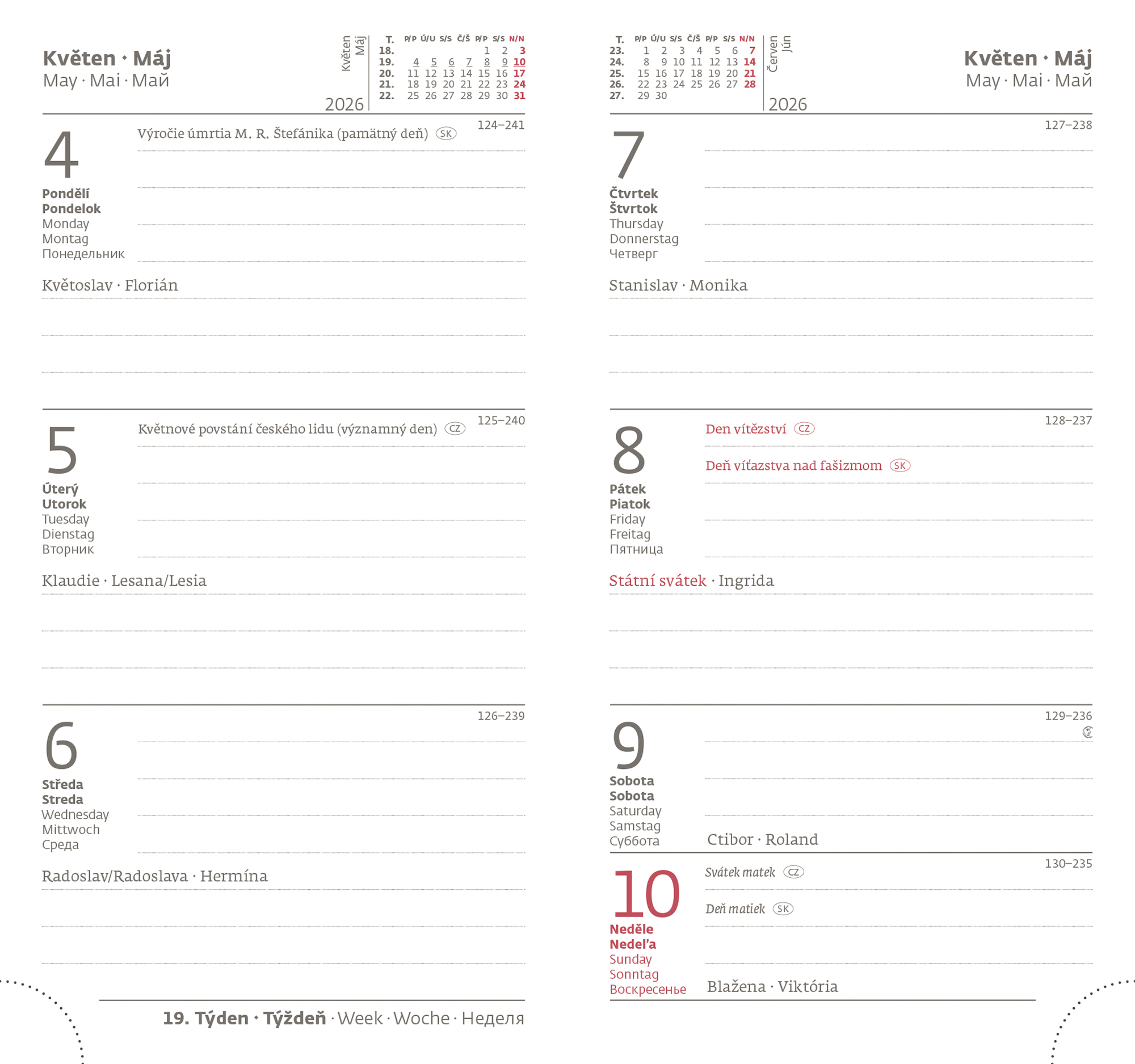 Koženkové - Vreckový diár Grife šedo/modrý