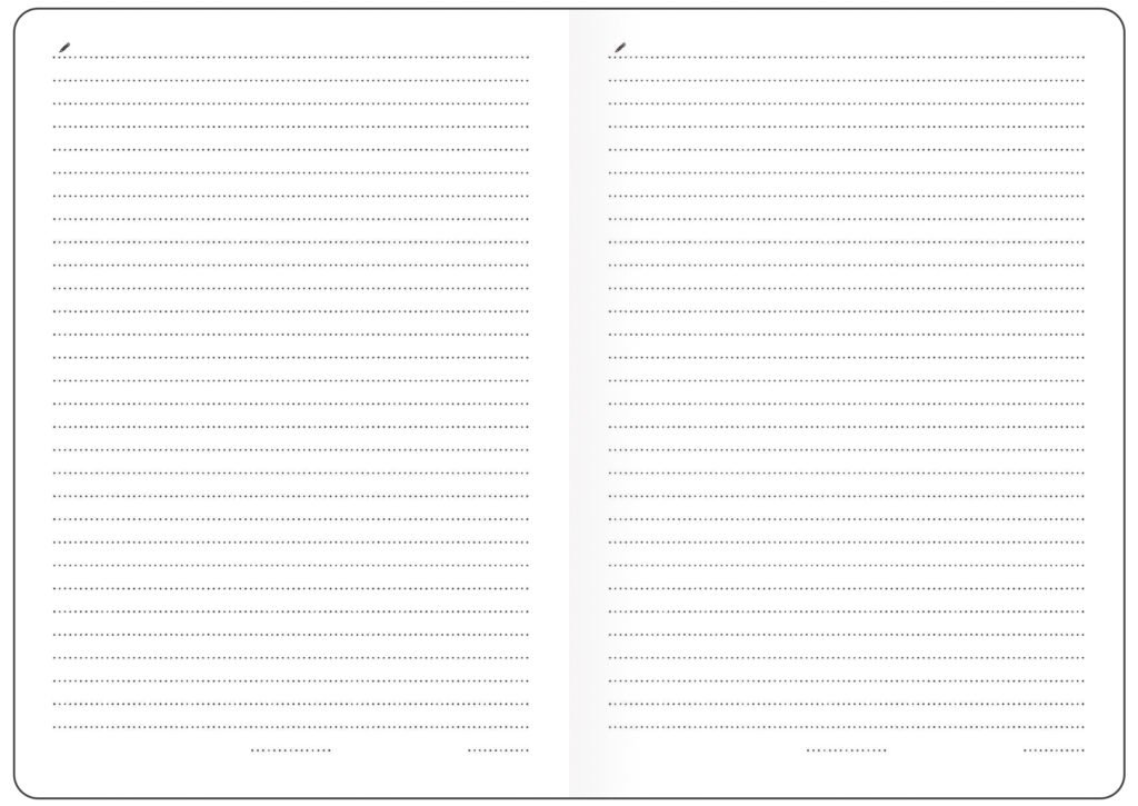 Vario (laminácia s hodvábnym efektom) - Zápisník Vario L linajkový - BLUE DESIGN