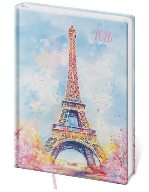 PRINT POP (matná koženka) - Týždenný diár A5 Vario Lyra Paris