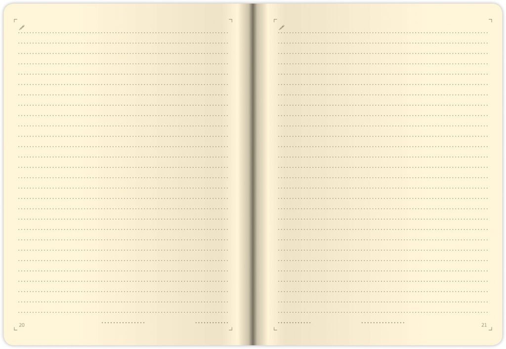 Zápisníky Flip - Linkovaný zápisník Flip M hnědo/hnědý