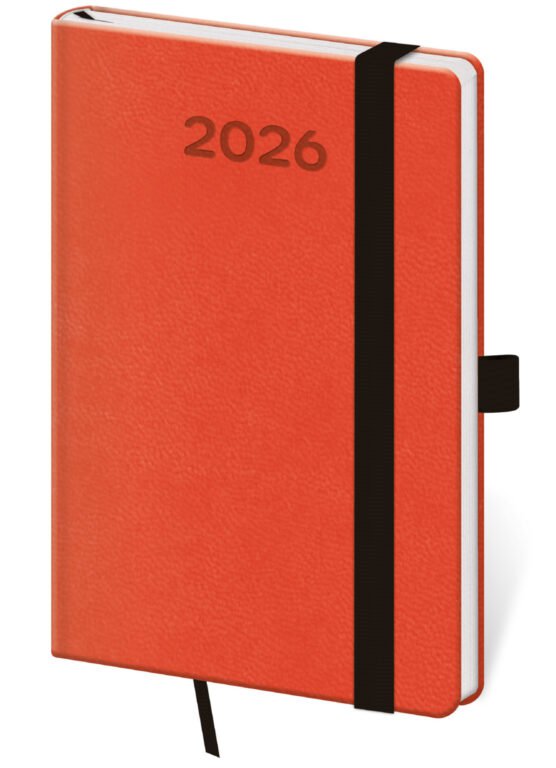 FLIP (s vyměnitelnou náplní) - Kapesní diář Print Pop oranžový