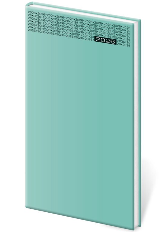 Diáre 2026, pracovné diáre - Vreckový diár Gommato tyrkysový
