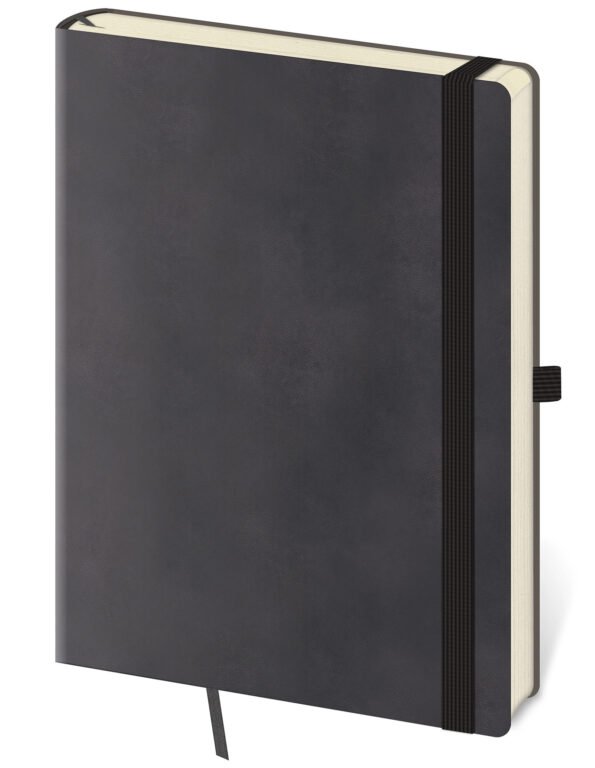 Zápisníky Flip - Tečkovaný zápisník Flexies L Grey(čtverečkovaný)