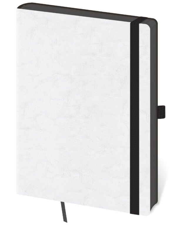 S gumičkou - Zápisník Memory L bodkovaný White