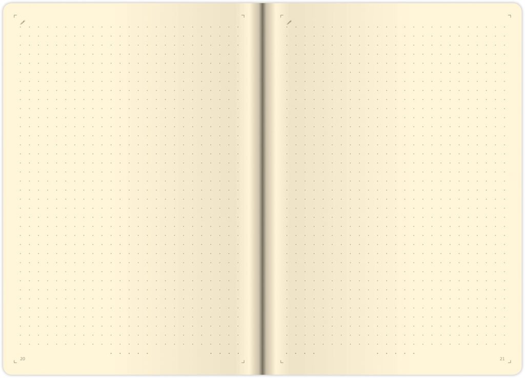 Zápisníky, poznámkové bloky, deníky a notesy - Tečkovaný zápisník Memory L Dark Blue (čtverečkovaný)