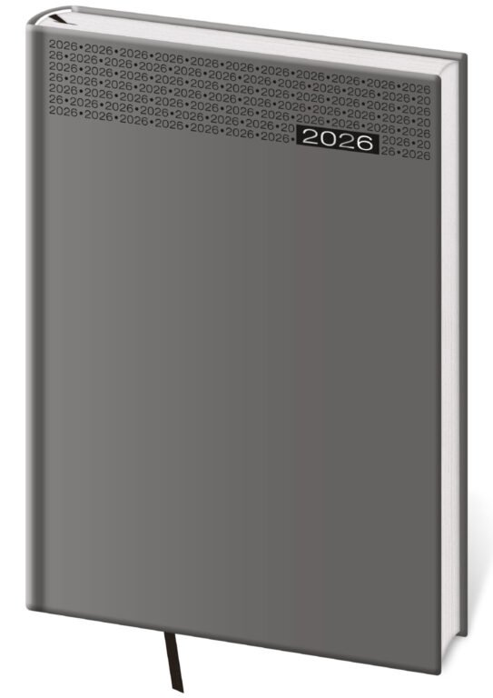 Diáre 2026, pracovné diáre - Týždenný diár B5 Gommato šedý
