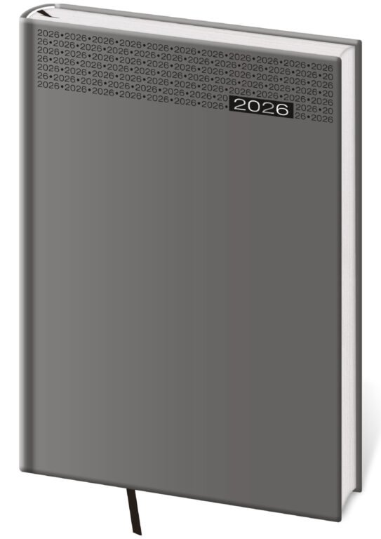 FLIP (s vyměnitelnou náplní) - Denní diář A5 Gommato šedý