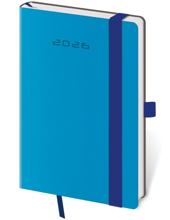 FLIP (s vyměnitelnou náplní) - Kapesní diář Flexies modrý s poutkem