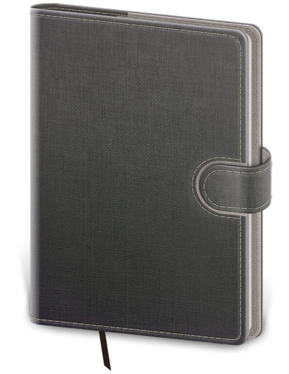 FLIP (s vyměnitelnou náplní) - Kapesní diář Flip šedo/šedý