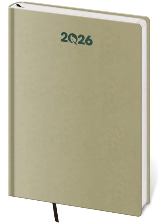 Diáre 2026, pracovné diáre - Denný diár A5 ECO Kiwi