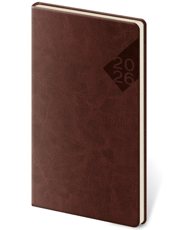 FLIP (s vyměnitelnou náplní) - Kapesní diář Nebrasca angl. červený