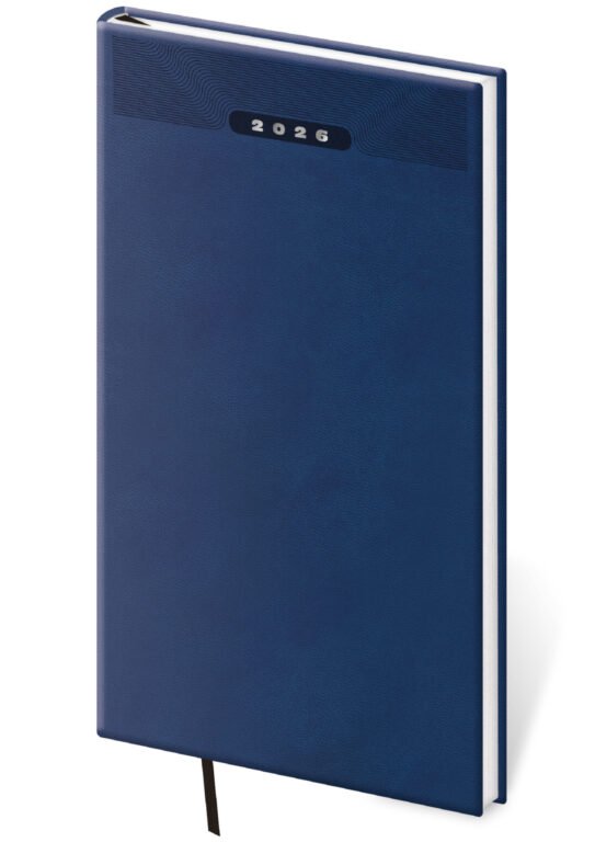 Koženkové - Vreckový diár Print Classic modrý