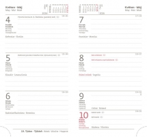 Koženkové - Vreckový diár Bora čierno/zelený