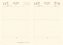 NEBRASCA (imitácia kože) - Denný diár A5 Nebrasca modrý