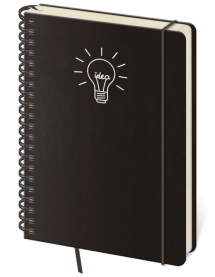 Notebooks - Notebook Twin lined L Idea black