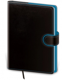 Notebooks - Notebook Flip L dot grid black/blue