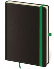 Notebooks - Notebook Black Green L lined