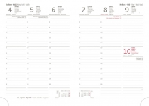 VARIO PRACOVNÉ (laminácia s hodvábnym efektom) - Týždenný diár A5 Vario Blue design