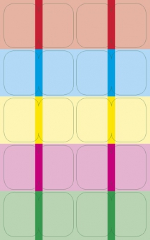 Flexio - Notebook Flexio L dot grid Red