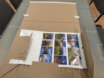 Wall calendars 2026 - Adjustable cardboard package for 4 dimensions