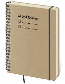 Notebooks - Notebook Twin dot grid L Nápadník brown