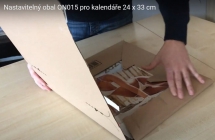 Wall calendars 2026 - Adjustable cardboard package for 3 dimensions