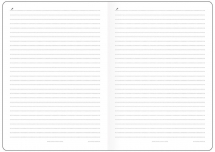 By materials - Notebook Vario lined L - BLACK DESIGN