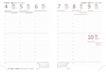 PRINT POP (matná koženka) - Týždenný diár B6 Print Pop ružový