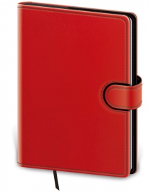 Notebooks - Notebook Flip L lined red/black