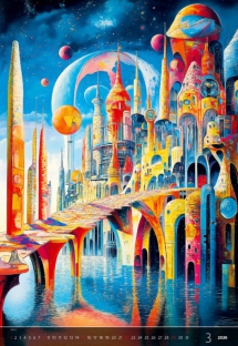 Wall calendars 2026 - Calendar Surreal New Worlds