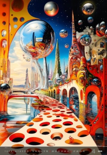 Wall calendars 2026 - Calendar Surreal New Worlds