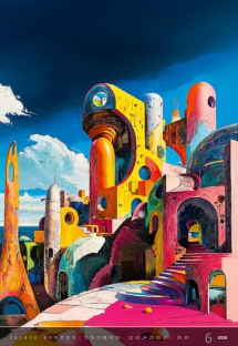 Wall calendars 2026 - Calendar Surreal New Worlds