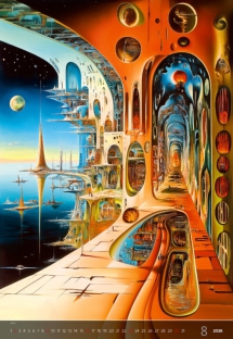 Wall calendars 2026 - Calendar Surreal New Worlds
