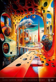 Wall calendars 2026 - Calendar Surreal New Worlds