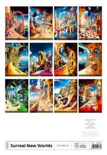 Wall calendars 2026 - Calendar Surreal New Worlds